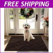 Machine Washable Non-Slip Welcome Mat 32"x40" - Perfect for All Weather