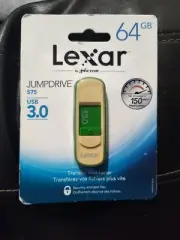 Lexar JumpDrive S75 64GB USB Flash Drive / new sealed