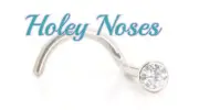 18ct White Gold 0.02ct Natural Diamond Nose Stud Ring Pin Bone body jewellery