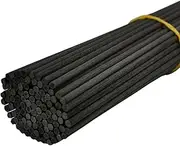 100 Pieces Fiber Diffuser Replacement Sticks for Aroma Fragrance (20cm*3mm, Black)