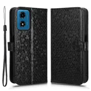 For Motorola Moto G04 4G/G24 4G Wallet Case Dot Pattern Imprinted Leather Cover