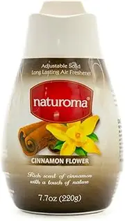 Pack of 12 -Naturoma Air Freshener Solid Gel 12x 220g - Cinnamon Flower