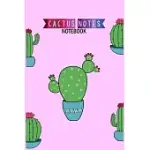 CACTUS NOTES NOTEBOOK: CUTE CACTUS NOTE PAPER NOTEBOOK