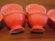 CRATE & BARREL ICE CREAM BOWLS SET OF 6 NEW