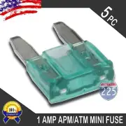 5 Pack 1A Mini Blade Style Fuses APM/ATM 12 32V Short Circuit Protection Fuse US