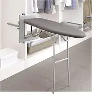 Pull-Out Ironing Board,Retractable Ironing Board with Lifting Bracket,Hideaway Ironing Board with Heat-Resistant Cover,for Home Apartment