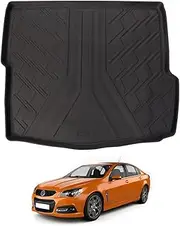 AUSGO 3D Cargo Mat Compatible with Holden Commodore VF Sedan 2013-2017, All-Weather Heavy Duty Boot Liner Luggage Tray Trunk Mat