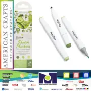 AC Sketch Markers Collection Dual Tip Chisel Fine Point FrostedSage 3Pk 34007542