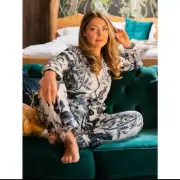 Indian Cotton White Owl Print Pj Sets Women's Sleepwear Night Suit Bridal Sets