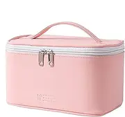 [Generic] Nail Polish Storage Bag, Travel Carrying Bag, Portable Nail Polish Organizer Nail Dryer Case, Double Layer,Gel Nail and Lamp Kit Storage Case, Large Makeup BagTravel for Manicure Tool