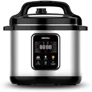 [Cocaeli] Electric Pressure Cooker, 13-in-1 Multicooker, Rice Cooker, Steamer, Sauté, Yogurt Maker, 10 Safety Features, Non-Stick Inner Pot, 6 Quart, Stainless Steel
