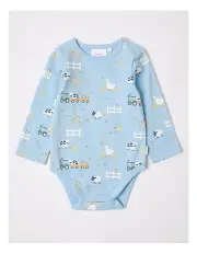 [Sprout] Essential Jersey Bodysuit in Light Blue
