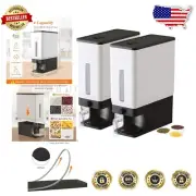 Space-Saving Rice Storage Container Set - 25 Lbs Airtight and Moisture Proof