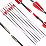 Carbon Arrows Spine 6mm Replaceable Tips for Compound Recurv Bow Archery Hunting