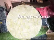 White Quartz Coffee Table Top, Lit Up Agate Quartz Round Table Top, Decor