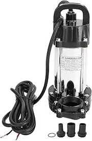 Gearwell Solar Water Pump, DC12V 220W Submersible Pump with 1in 1.5in 2in Outlet Connector, Deep Well Pump, Solar Powered Water Pump for Farm