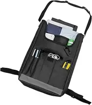 Back of Seat Car Organizer - Back Seat Storage Organizer Car Accessories | Tablet Holder Storage Pockets with Adjustable Strap, Waterproof Kick Mat Vehicle Accessories