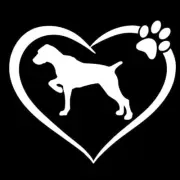 I Love My Pointer Hunter Dog White Vinyl Decal Car Window Laptop Tablet Notebook
