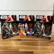 Star Wars Force Awakens First Order 2x Stormtrooper & 1x Flametrooper Armor up
