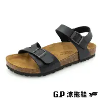 在飛比找momo購物網優惠-【G.P】女款簡約柏肯涼鞋W811-黑色(SIZE:35-3