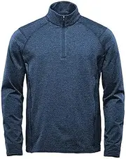[Stormtech] Mens Treeline Quarter Zip Pullover (UK Size: S) (Dark Navy Heather)