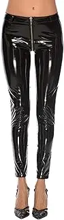 [FESFOC] PU Latex Leggings for Women's Sexy Nightclub Punk Style Latex Leggings Rock Hight Shiny Mirror Leather Leggings