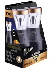 2x or 1x Duracell LED Lantern Battery Powered Outdoor Camping Hiking Lamp Light