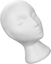 VICASKY Foam Head Mannequin Display Rack for Hats and Wigs Elegant Foam Wig Holder for Styling Drying and Displaying Headwear for Shops and Home Use