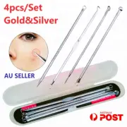 NEW 4Pcs/Set Stainless Pimple Remover Tool Blackhead Popper Extractor Tool