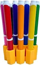 Big Bee, Little Bee - Marker Parker, Holder to Keep Markers Organized, Fits Most Broad and Fine Tip Markers, 100% Silicone, As Seen on Shark Tank, Markers Not Included (Marigold)