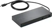 HP Elite USB-C (TPA-B01) HDMI, DisplayPort, Universal Docking Station (Renewed), DX019