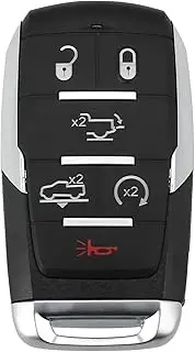 Extra-Partss Smart Remote Car Key Fob Replacement for Dodge OHT-4882056 6Btns fits 2019 2020 2021 Ram 1500 Limited (1) (1)