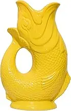 The Original Gluggle Jug - SunSun Glug Jug in L, 22cm 0.6L - Gug Glug Fish Shaped Jug - Decorative Glugging Water, Cocktail, Wine & Gin Pitcher, Decanter or Vase - Hand Made in Britain