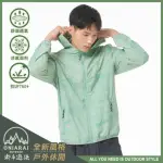 【BLUE WAY】男裝 OUTDOOR全新上市極致工藝城市戶外滿版等高線涼感防曬 薄外套-鬼洗