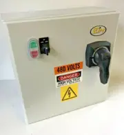 NEW, COMBINATION STARTER, HD, 240VAC, 30HP, 70-95A, NEMA 4, H/O/A, 120V CONTROL.