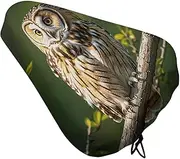 Bicycle Seat Cover Owl Tree Branches Printed Bike Covers Bike Cushion Seat Protector with Drawstring for Most Bikes