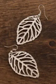 Filigree Leaf Hook Earring--ADO-AEC-0297