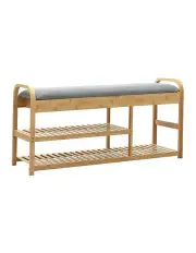 [Levede] Bamboo Shoe Rack in Brown