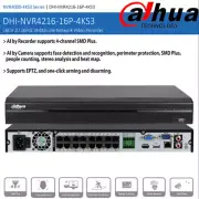 DaHua NVR4216-16P-4KS3 Wizsense 16Ch 8MP PoE 4K NVR Network Video Recorder AU