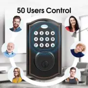 Electronic Keyless Entry Door Lock Digital Code Keypad Knob Combination Deadbolt