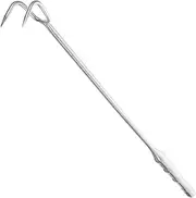 NOLITOY Stainless Steel Meat Hook Practical Food Hook for Grilling BBQ and Kitchen Use Type Meat Turner for Easy Handling of Pork Turkey and More