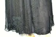 PATRIZIA PEPE Designer ROCK skirt jupe falda Spitze schwarz black S neu 180€