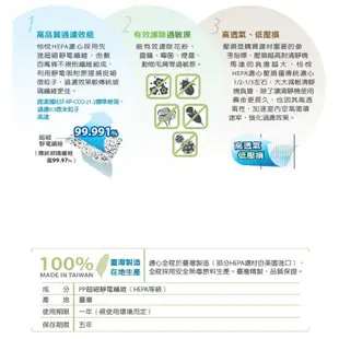 怡悅 抗菌HEPA濾心/濾網 適用Honeywell 廠商直送