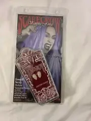 Deluxe Sexy Vampire Custom Fangs Scarecrow Small Halloween Costume Cosplay NEW