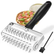 Pizza Dough Docker, Premium Dough Roller with Stainless Steel Spikes, Sturdy ...
