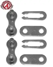 2 (TWO) KMC Multispeed Bicycle Master Links Single 1 Speed Quick Connect Chrome.