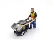 Bachmann Figure Street Cleaner Roadsweeper & Cart - OO - (Unused) Mint Condition