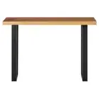 Rustic Style Console Table Solid Suar Wood 110cm Living Room Decor Hall Furnture