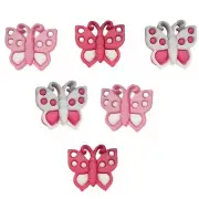 Awareness Butterfly Buttons -Shank back - Craft Scrap Sewing Shelly's Buttons