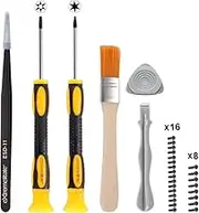 eXtremeRate T6 T8H Screwdriver Set Opening Tools Repair Kits for Xbox One, Xbox One Elite, Xbox One S,Xbox One X and Xbox 360 Controller with Spare Screws Tweezers Prying Tool and Cleaning Brush
